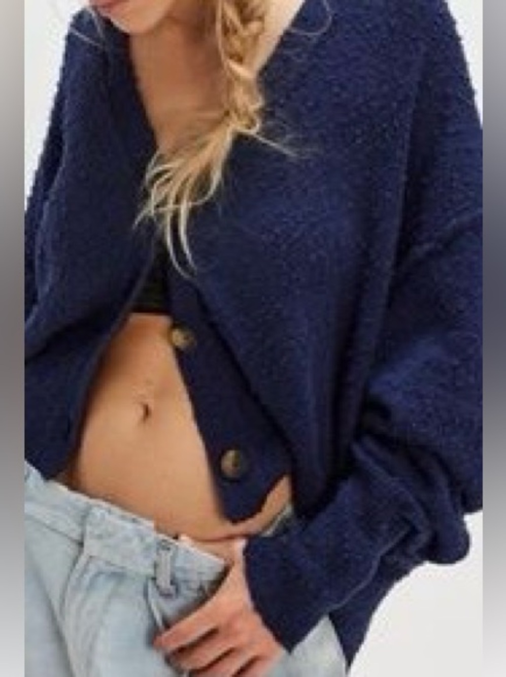 Free People Boucle Cardi